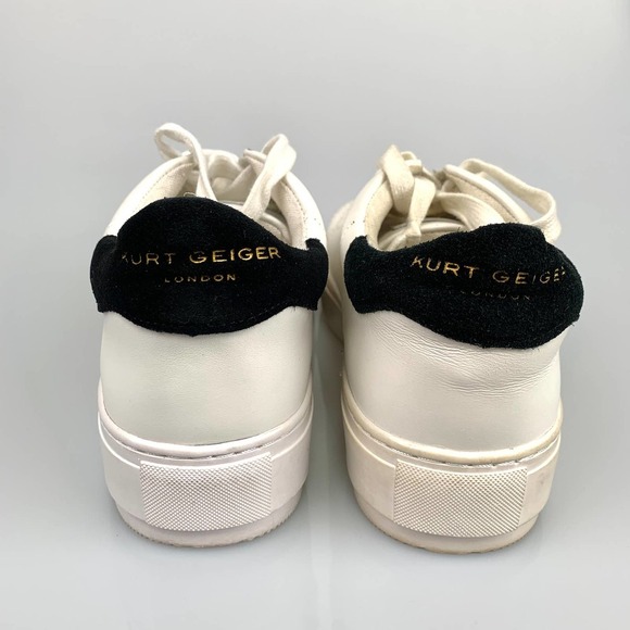 Kurt Geiger London Laney Leather Platform Sneakers Size 6.5 - Picture 11 of 16
